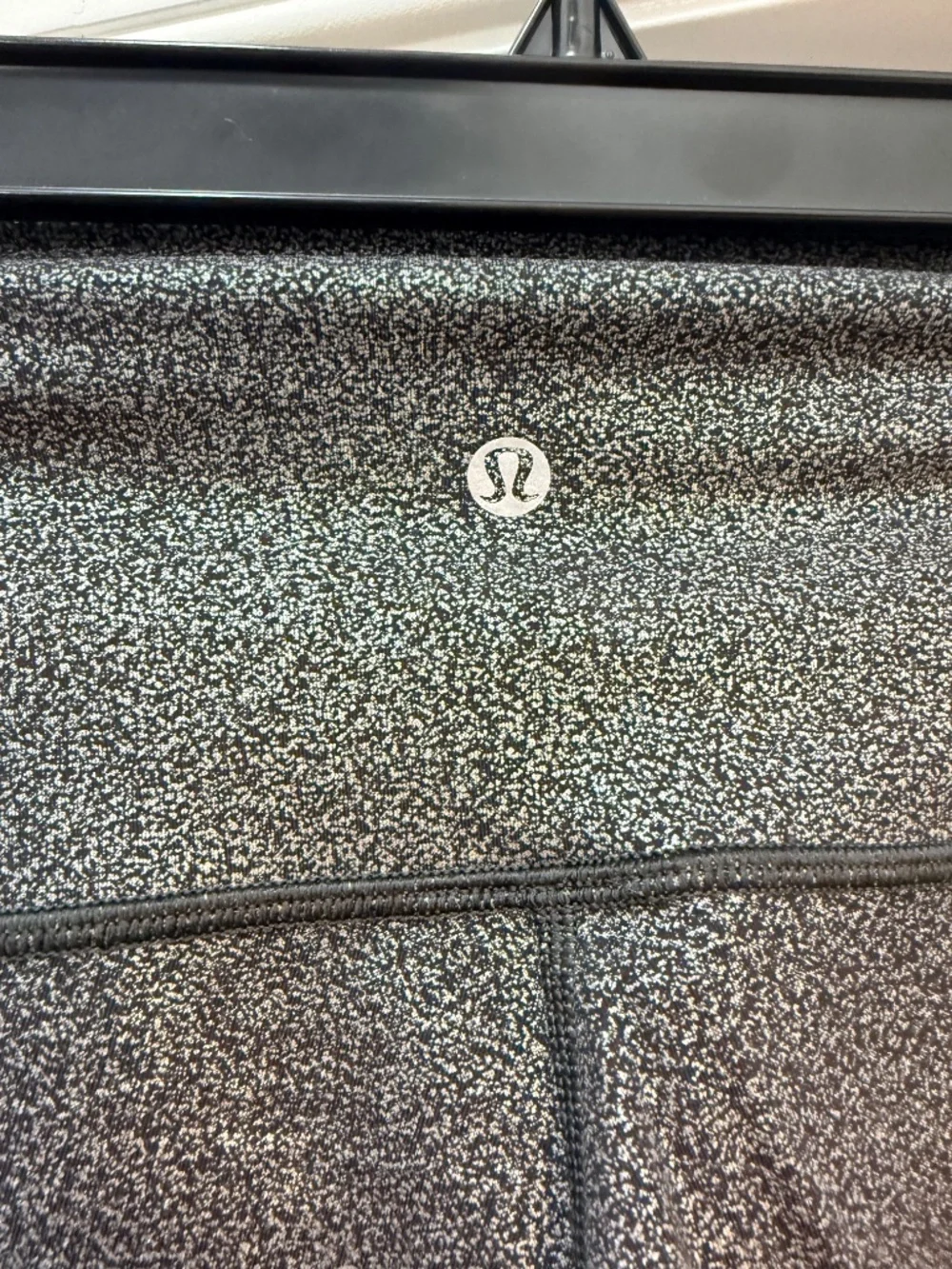 Lululemon Silver-Black Capri Leggings –‎ Size 4